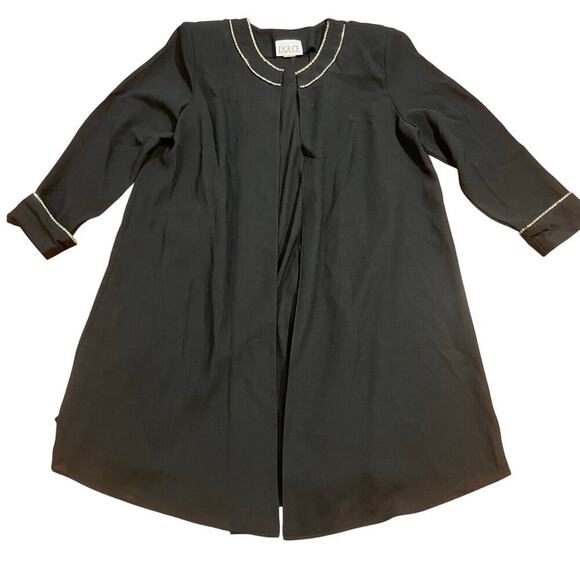 Vintage Dolce Made In USA Cardigan Cloak Size M Y2K Embellished Cocktail - Picture 1 of 5